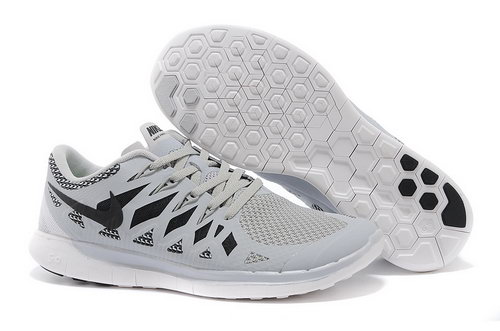 Nike Free 5.0+ Mens Shoes Light Grey Black Factory